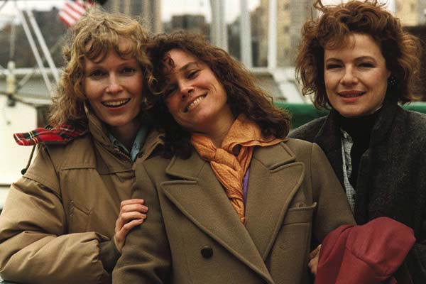 Mia Farrow, Barbara Hershey, and Dianne Wiest in Hannah and Her Sisters (1986)
