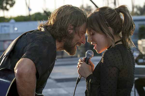 Lady Gaga and Bradley Cooper in A Star Is Born (2018)